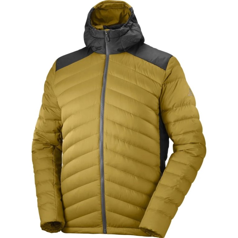 Pánské Zateplené Bundy Salomon Essential Xwarm Down Žluté | CZ 65JCIWD